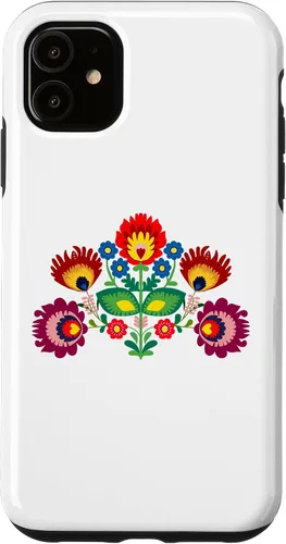 Vista 8 de iPhone 16 Polish Traditional Folk Pattern, Eastern Folklore Case