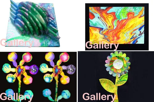 Vista 6 de Juego de 12 tubos de colores de 12 ml para pintura ebrú