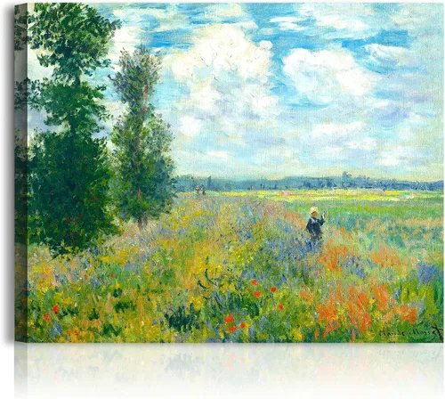Vista 121 de A&T ARTWORK Antibes Seen from The Salis Gardens de Claude Monet Las Obras de Arte Clásico Mundial Reproducciones, Impresiones de Arte en Lienzo
