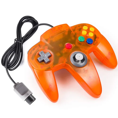 Vista 7 de miadore Classic N64 Controller Joystick Remote for N64 Video Game System N64 Console-Clear Orange