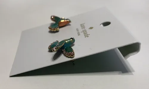 Vista 8 de Kate Spade New York Scenic Route Aretes de colibrí O0RU2496, Metal