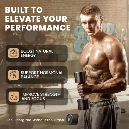 Vista 7 de DR. SUNSHINE Suplemento de Apoyo de Testosterona Formulado 14 en 1 – Complejo de Vitalidad Shilajit para Hombres, Apoyo de Fuerza y Resistencia