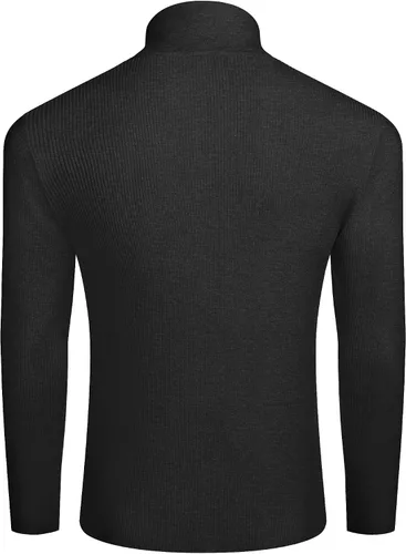 Vista 5 de COOFANDY Suéteres de punto de diamante para hombre, suéter de punto elegante y ligero