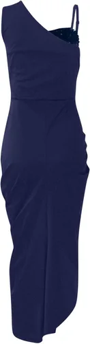Vista 4 de ZEFOTIM Vestidos sexys para mujer 2023 sin mangas, vestido ajustado con abertura, vestido sexy para fiesta y club