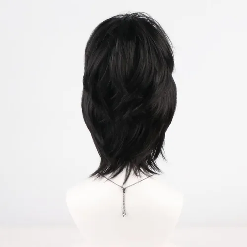 Vista 29 de COSPLAZA Cosplay Pelucas Moda Corto Azul Anime Cabello Elegante Mujer Fiesta Peluca