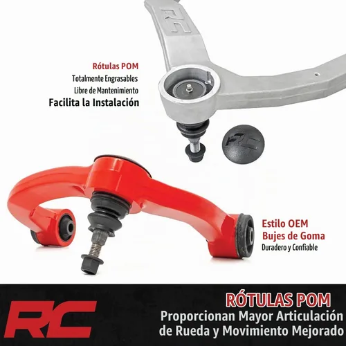 Vista 4 de Rough Country Brazos de control superiores forjados para Chevy/GMC 2500 HD 11-19 - 1959RED