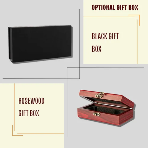Vista 3 de Regalos para hombres, cuchillo de bolsillo de madera de roble grabado personalizado - 36 iconos, 20 fuentes elegantes - Cuchillos de bolsillo