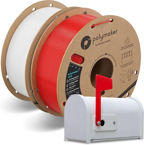 Vista 10 de Polymaker Paquete de filamentos ASA de 8.8 lbs, negro, resistente a los 4 negros.