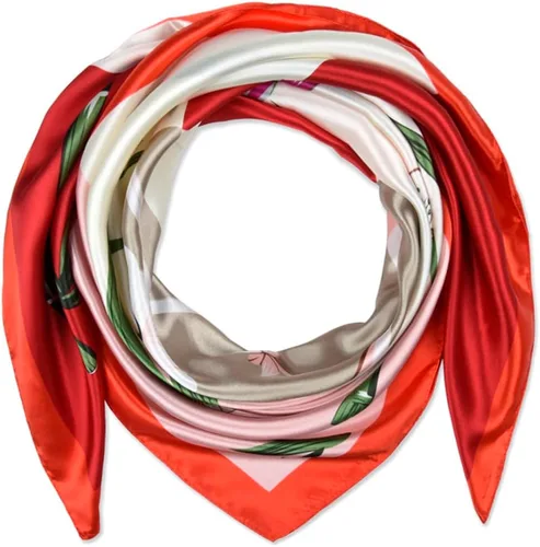 Vista 96 de corciova - Bufanda cuadrada grande para mujer, diadema sedosa para cabello rizado, lazo para dormir por la noche, bandana a la moda, 35 x 35