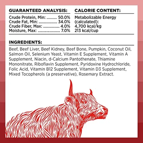Vista 6 de BIXBI Rawbble - Alimento liofilizado para perros, receta de res, 4.5 onzas, 98% de carne y órganos, sin rellenos, comida cruda para perros apta