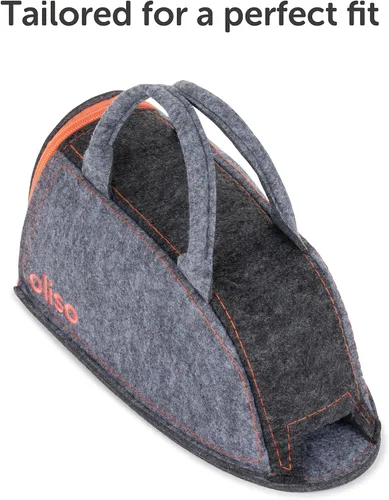 Vista 8 de Oliso M3Pro Project Plancha de vapor con solemate (coral) + bolsa de almacenamiento y transporte estuche de viaje (coral)