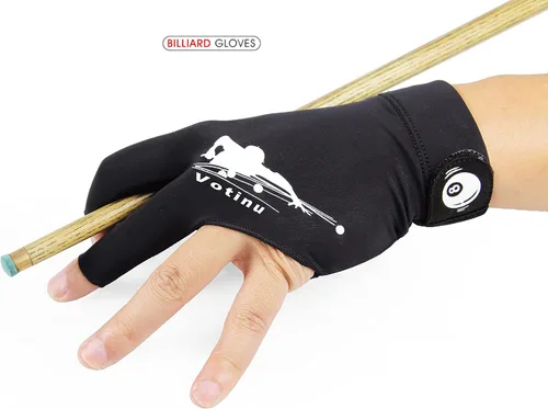 Vista 2 de Guante de piscina de secado rápido para hombres y mujeres, para billar, mano izquierda, ideal para Snooker Cue Shooters Carom Sports