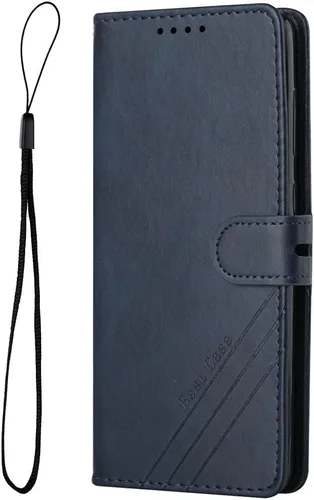 Vista 2 de GYHOYA Funda para Xiaomi Poco X5 Pro 5G Wallet Case, Xiaomi Poco X5 Pro 5G Funda de cuero Flip Folio con tarjeteros Kickstand Característica Azul