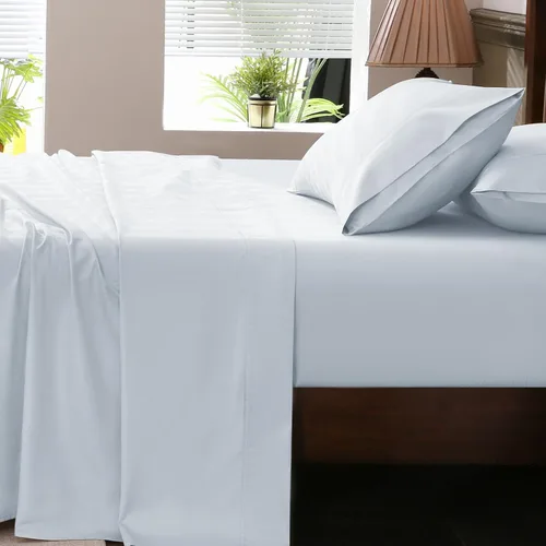 Vista 15 de Sábanas de algodón egipcio tamaño matrimonial de 1000 hilos, tejido satinado, suave, transpirable, bolsillo profundo de 16 pulgadas, 4 piezas