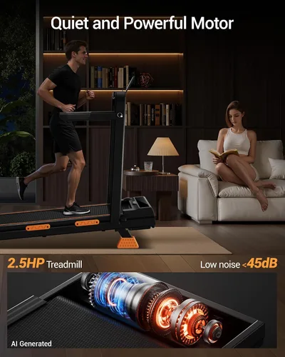 Vista 12 de 16% Incline Walking Pad Treadmill, 3-in-1 Under Desk Treadmill with Handles
