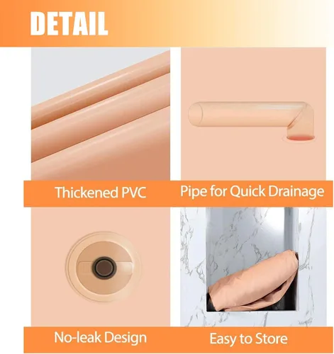 Vista 7 de YUEWO - Piscina inflable con dosel, piscina portátil sobre el suelo para bebés, niños y adultos, para jardín familiar y patio trasero