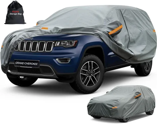 Vista 175 de Kayme Funda de Coche de Servicio Pesado Impermeable para Todo Tipo de Clima, Ajuste Personalizado para Tesla Model S, Cubierta Exterior Completa