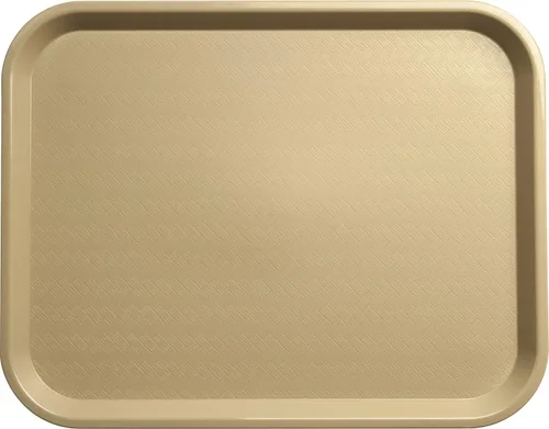 Vista 2 de Carlisle FoodService Products Bandeja de plástico para comida rápida, 14 x 18 pulgadas, beige, (paquete de 12)