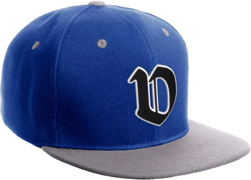 Vista 1634 de Daxton Gorra clásica con visera de billete plano con letras del alfabeto inglés antiguo de la A a la Z