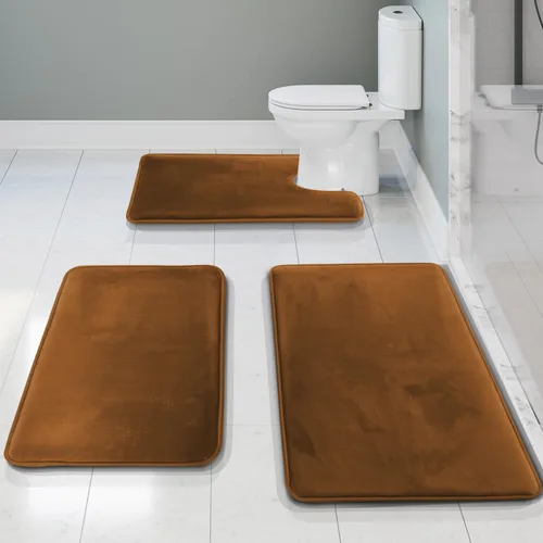 Vista 79 de Clara Clark tapete para baño, regadera o tina, de gomaespuma, negro, antiderrapante Camel Oro