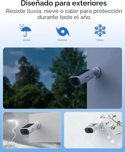 Vista 9 de Cámaras de seguridad solar de 4MP inalámbricas para exteriores, sin