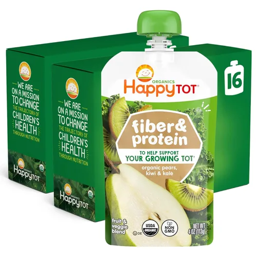 Vista 8 de Happy Tot Organics Stage 4 - Bolsas de comida para bebés, sin gluten
