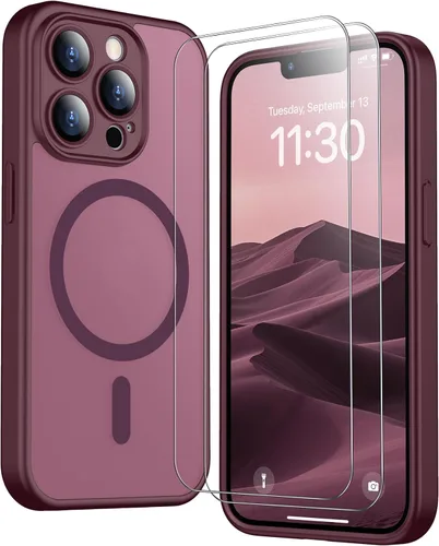 Vista 69 de SPIDERCASE Funda magnética translúcida diseñada para iPhone 11, con 2 protectores de pantalla de vidrio templado, antihuellas, para iPhone 11 de 6.1