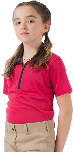 Vista 4 de HORZE Camiseta de manga corta para niños, técnica que absorbe la humedad, equitación ecuestre Malla debajo de las mangas, protección UV