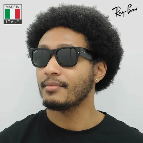 Vista 26 de Ray-Ban RB0840S MEGA WAYFARER Gafas de sol de forma cuadrada con kit oficial de gafas