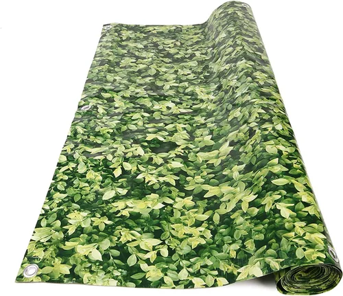 Vista 6 de Pantalla de privacidad para balcón de PVC de Naimorui, cubierta decorativa para balcón con cuerda de nylon - 34' x 180