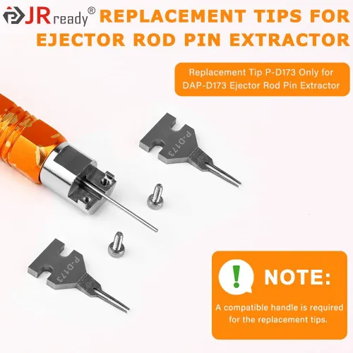 Vista 2 de JRready ST5281 2PCS P-D173 Puntas de repuesto para DAP-D173 Extractor de pasador de varilla expulsor-Terminal Accesorios de herramienta