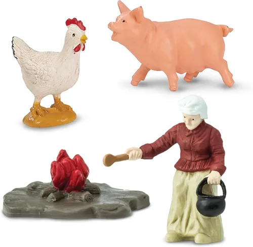 Vista 5 de Safari Ltd. Jamestown Settlers TOOB - 10 figuras: marinero, jardinero, herrero, colonos, John Smith, pollo, cerdo, cañón - Figuras de juguete