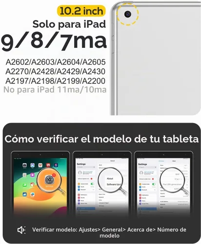 Vista 2 de BRAECN Funda para iPad de 9ª/8ª/7ª generación, resistente funda de silicona apta para niños con soporte plegable/asa para lápices, correa de hombro