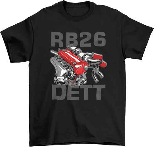 Vista 9 de GTR Skyline R32 R33 R34 R35 Import Camiseta de carreras japonesas Regalo de manga corta de coche de carreras para entusiastas del automóvil