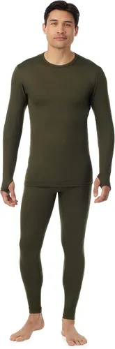 Vista 15 de Cuddl Duds Conjunto de Camiseta y Leggings de Ropa Interior Térmica para Hombres - Calzoncillos Largos Gruesos con Forro de Vellón - Capa Base
