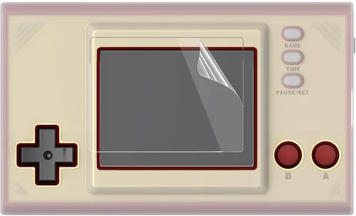 Vista 4 de PlayVital Funda protectora de silicona transparente para Nintendo Game & Watch Super Mario Bros con 2 protectores de pantalla
