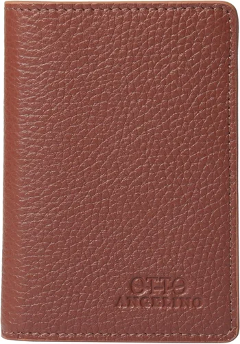 Vista 6 de Otto Angelino Cartera de piel plegable - Estilo pasaporte - identificación, tarjetas bancarias y efectivo, bloqueo RFID - Unisex