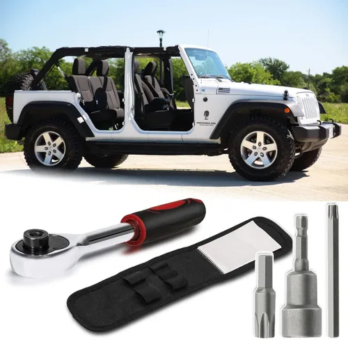 Vista 8 de Bentolin - Juego de herramientas Torx para remoción de puerta dura para Jeep Wrangler