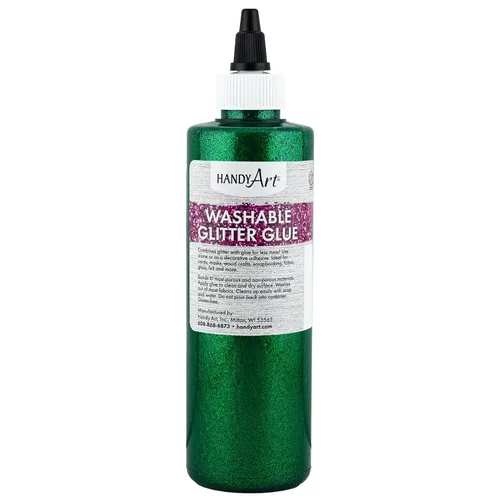 Vista 7 de Handy Art Pegamento con purpurina lavable, juego de 8 colores, botella de 4 Juego de 8 x 4 oz