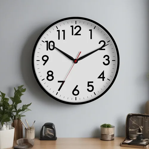 Vista 6 de AKCISOT Reloj de pared de 16 pulgadas, reloj analógico silencioso con pilas A_negro