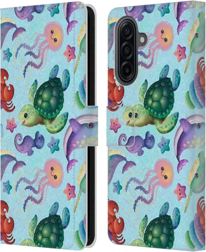 Vista 58 de Head Case Designs Officially Licensed Carla Morrow Colorful Space Dice Patterns Leather Wallet Case Compatible with Samsung Galaxy A07 4G