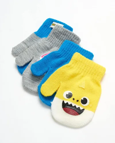 Vista 3 de Nickelodeon Guantes de tiburón para bebé, paquete de 4 guantes de invierno o manoplas (2-7)