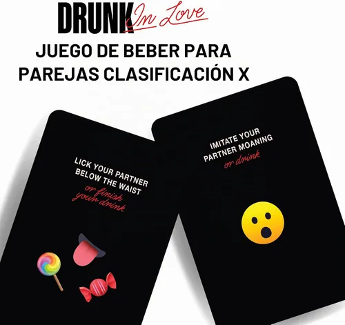 Vista 2 de Drunk in Love Juego de cartas para beber para parejas, divertidos juegos de citas íntimas para parejas, juegos para parejas para adultos, 50