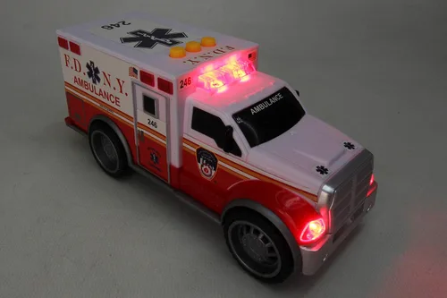 Vista 2 de Daron Juguete de ambulancia FDNY con luces y sonidos para mayores de 3 años