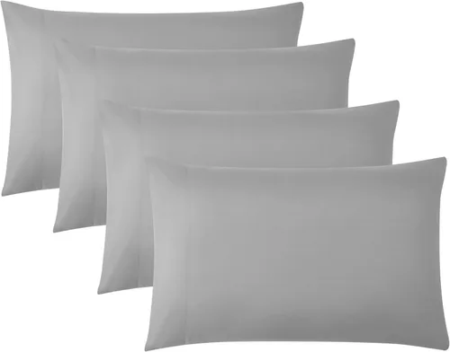 Vista 12 de Southshore Fine Linens® - Vilano® Springs - Par de fundas de almohada plisadas, color negro, estándar (Queen)