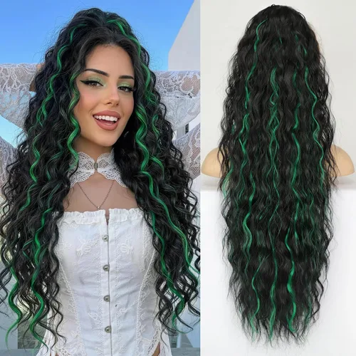 Vista 41 de KooKaStyle Extensión de cola de caballo con cordón de 26 pulgadas (66 cm) para mujeres, extensiones de cabello sintético rizado largo para uso