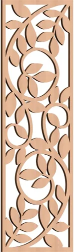 Vista 115 de 9 3/8"W x 24 3/8"H x 1/4"T Utica Decorativo Fretwork Madera Paneles de Pared, Abedul