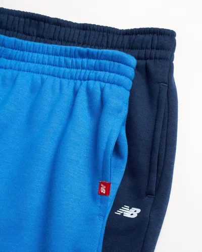 Vista 3 de New Balance Pantalones deportivos para niños, paquete de 2 pantalones deportivos de vellón activos (Talla 4-20)