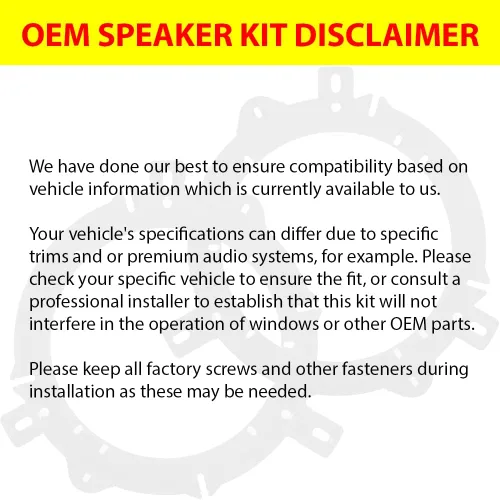 Vista 6 de KICKER - Kit de altavoces para puerta trasera 6.5 para Ford F-150 2015-2024, par de altavoces coaxiales de 6 1/2 pulgadas con adaptadores y arneses
