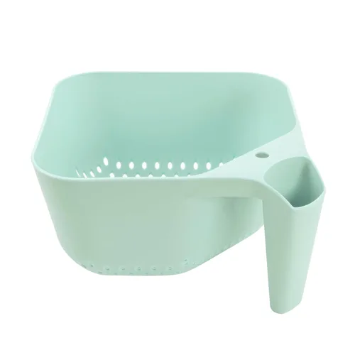 Vista 9 de Tovolo Elements - Colador cuadrado con asa para pasta, frutas, bayas, verduras, fácil de limpiar, sin BPA, resistente al calor, colador de plástico